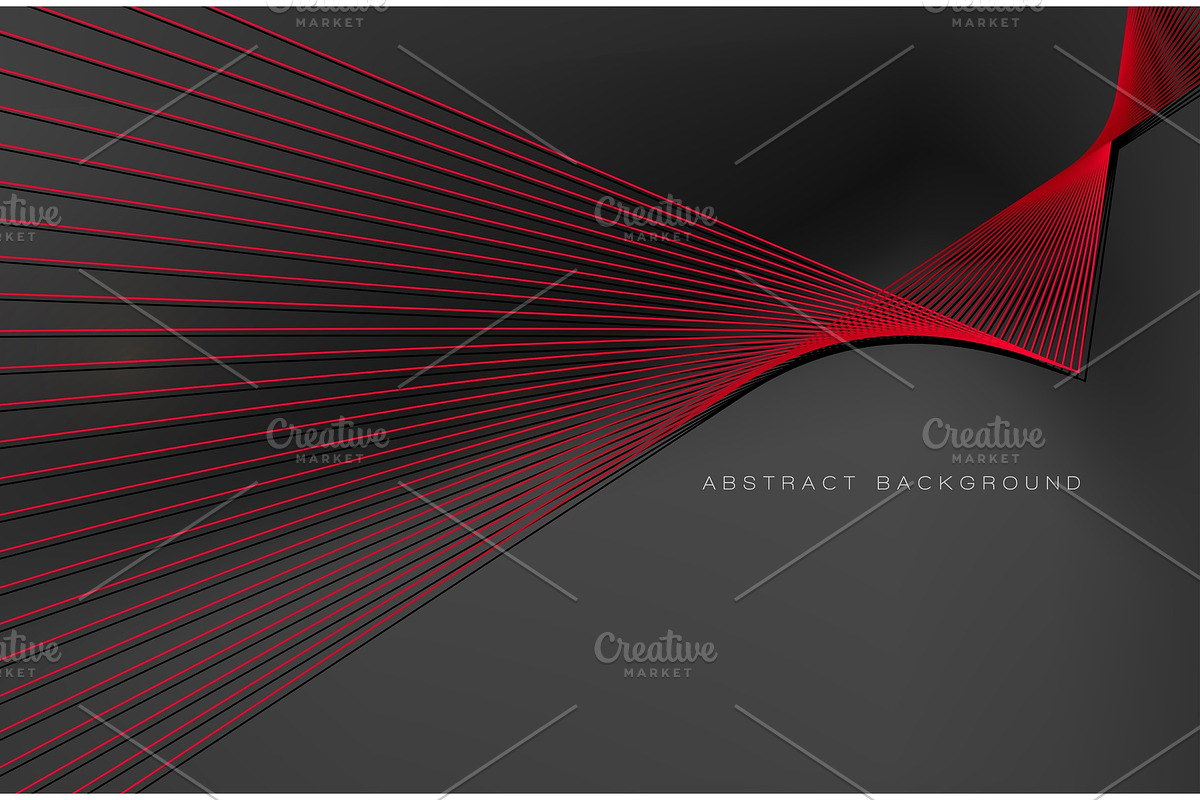 Abstract vector background, red line in Illustrations - product preview 8