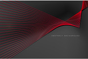 Abstract vector background, red line