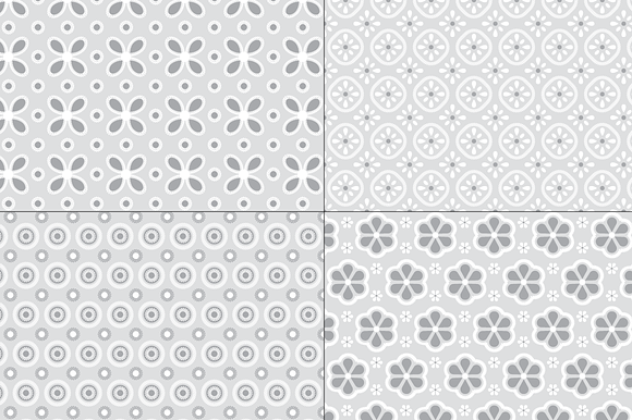 Seamless Gray Eyelet Patterns in Patterns - product preview 2