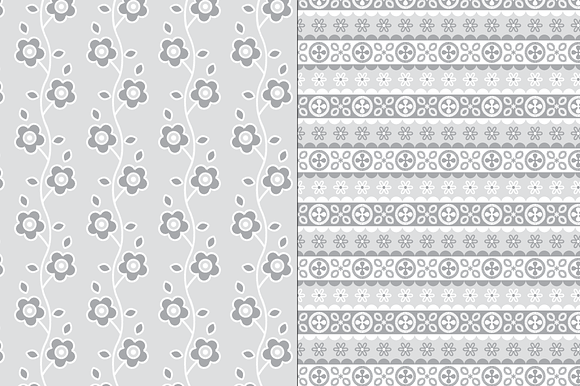 Seamless Gray Eyelet Patterns in Patterns - product preview 3