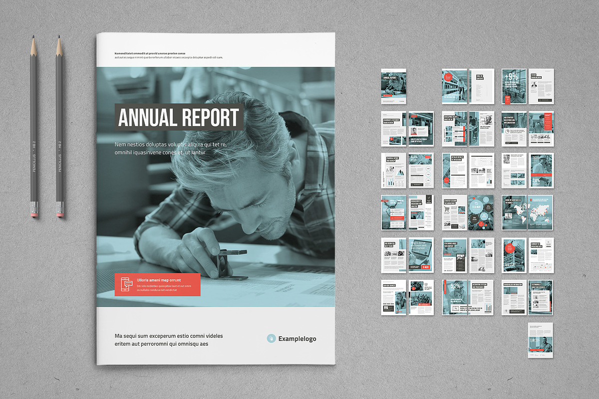 Annual Report in Brochure Templates - product preview 8