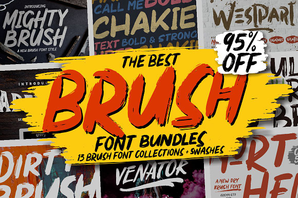 ⚡️BRUSH FONTS COLLECTIONS⚡️ in Blackletter Fonts - product preview 14