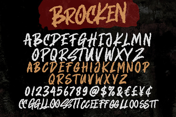 Brocken - Caps Rough Font in Blackletter Fonts - product preview 7