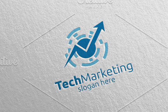 Tech Marketing Financial Logo 42 in Logo Templates - product preview 1