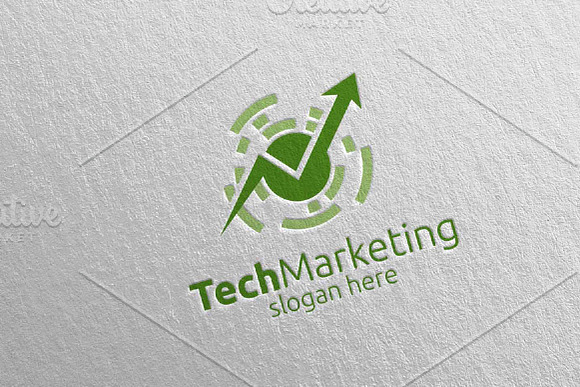 Tech Marketing Financial Logo 42 in Logo Templates - product preview 3