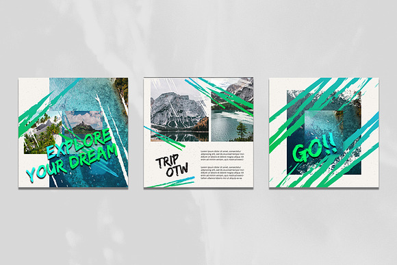 Travel Instagram Templates in Instagram Templates - product preview 7