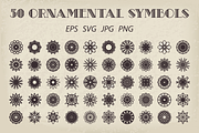 50 Vector Ornamental Symbols