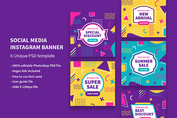 Social Media Instagram Banner in Instagram Templates - product preview 6