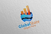 Global Marketing Financial Logo 44