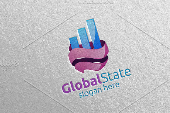 Global Marketing Financial Logo 44 in Logo Templates - product preview 1