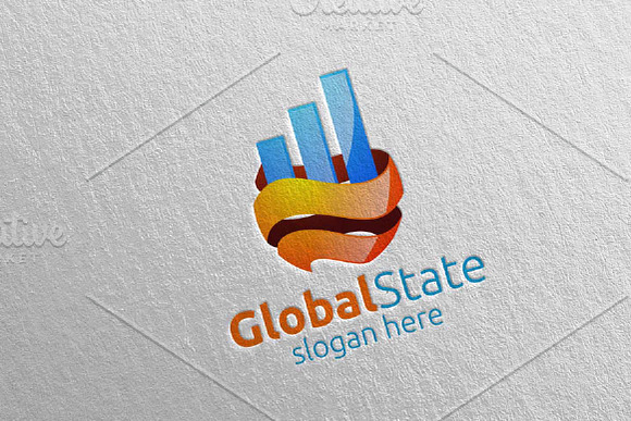 Global Marketing Financial Logo 44 in Logo Templates - product preview 2