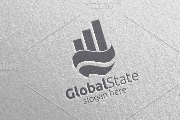 Global Marketing Financial Logo 44 in Logo Templates - product preview 4