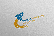 Rocket Marketing Financial Logo 45