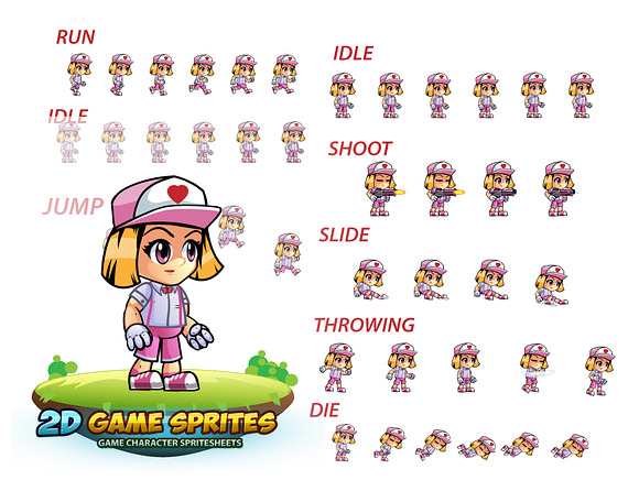 Ailyn 2D Game Character Sprites in Illustrations - product preview 1