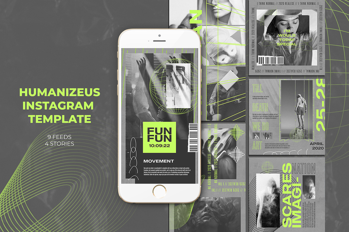 Humanizeus Instagram Templates in Instagram Templates - product preview 8