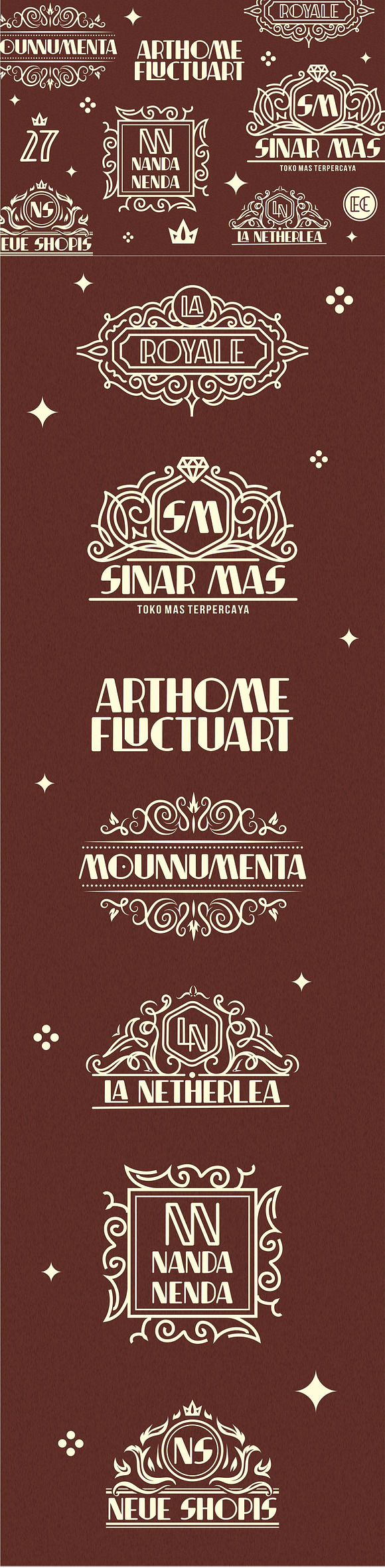 Indentia - Art Deco Typeface in Display Fonts - product preview 2