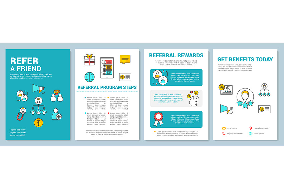 Marketing referral program brochure