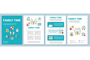 Family time brochure template layout