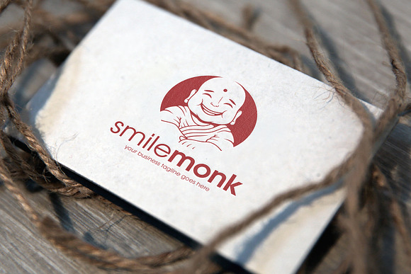 Happy Monk Logo Template in Logo Templates - product preview 1