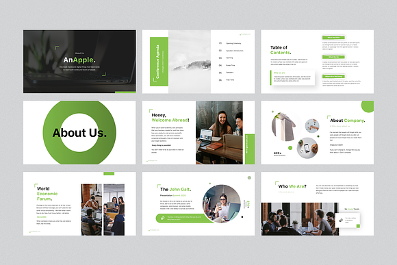 AnApple PowerPoint Template + Gift in PowerPoint Templates - product preview 1