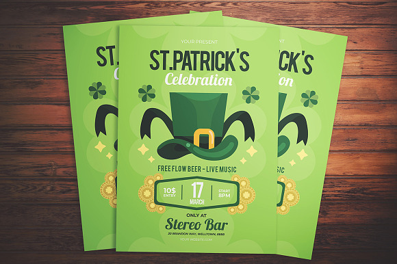 St. Patrick's Party Flyer in Flyer Templates - product preview 1