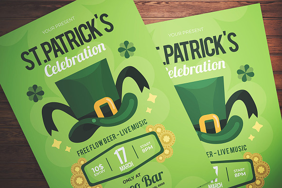 St. Patrick's Party Flyer in Flyer Templates - product preview 2