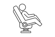 Massage Chair Icon on White