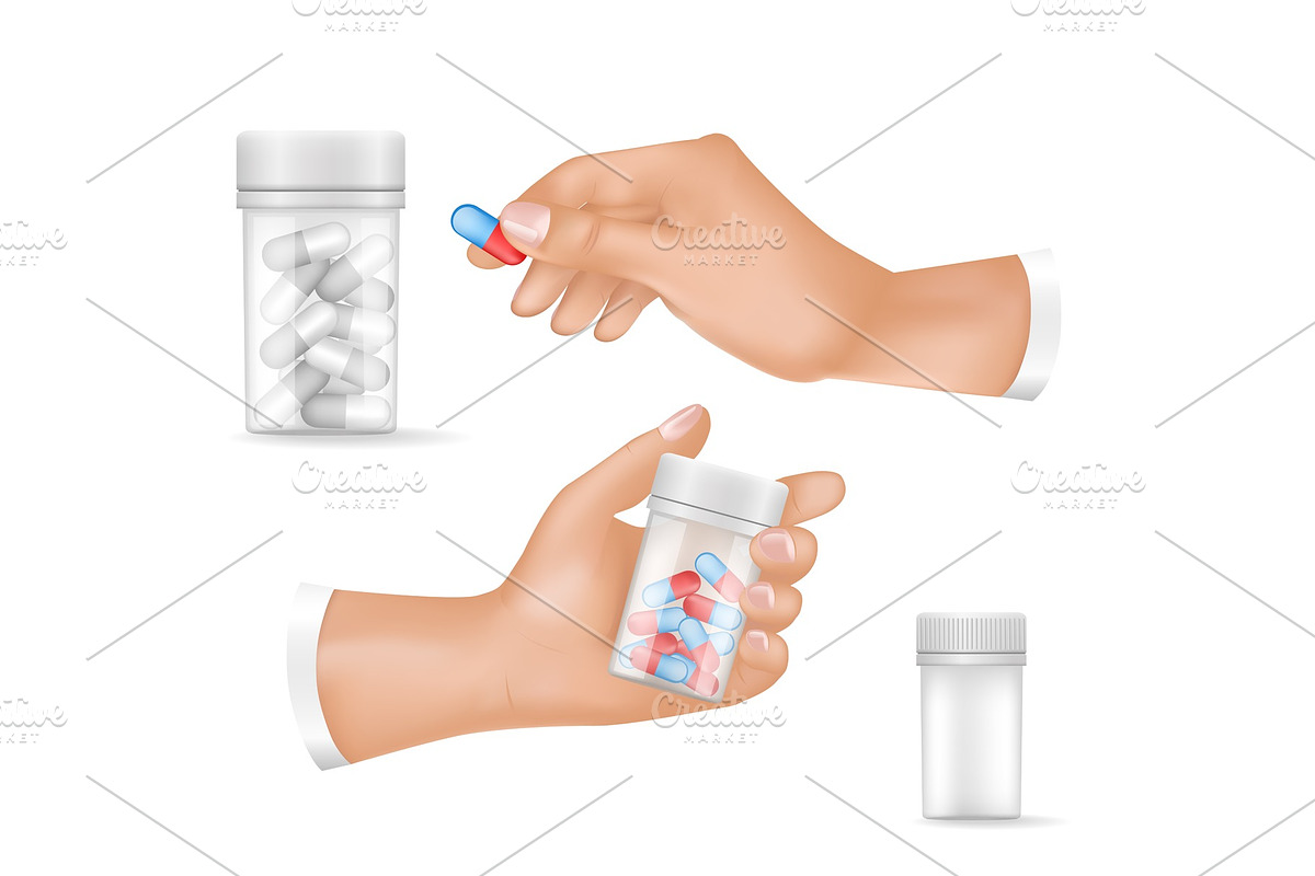 Medicines in Small Plastic Bottles in Objects - product preview 8