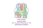 Zero waste lifestyle community icon