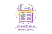 Zero waste books and literarure icon