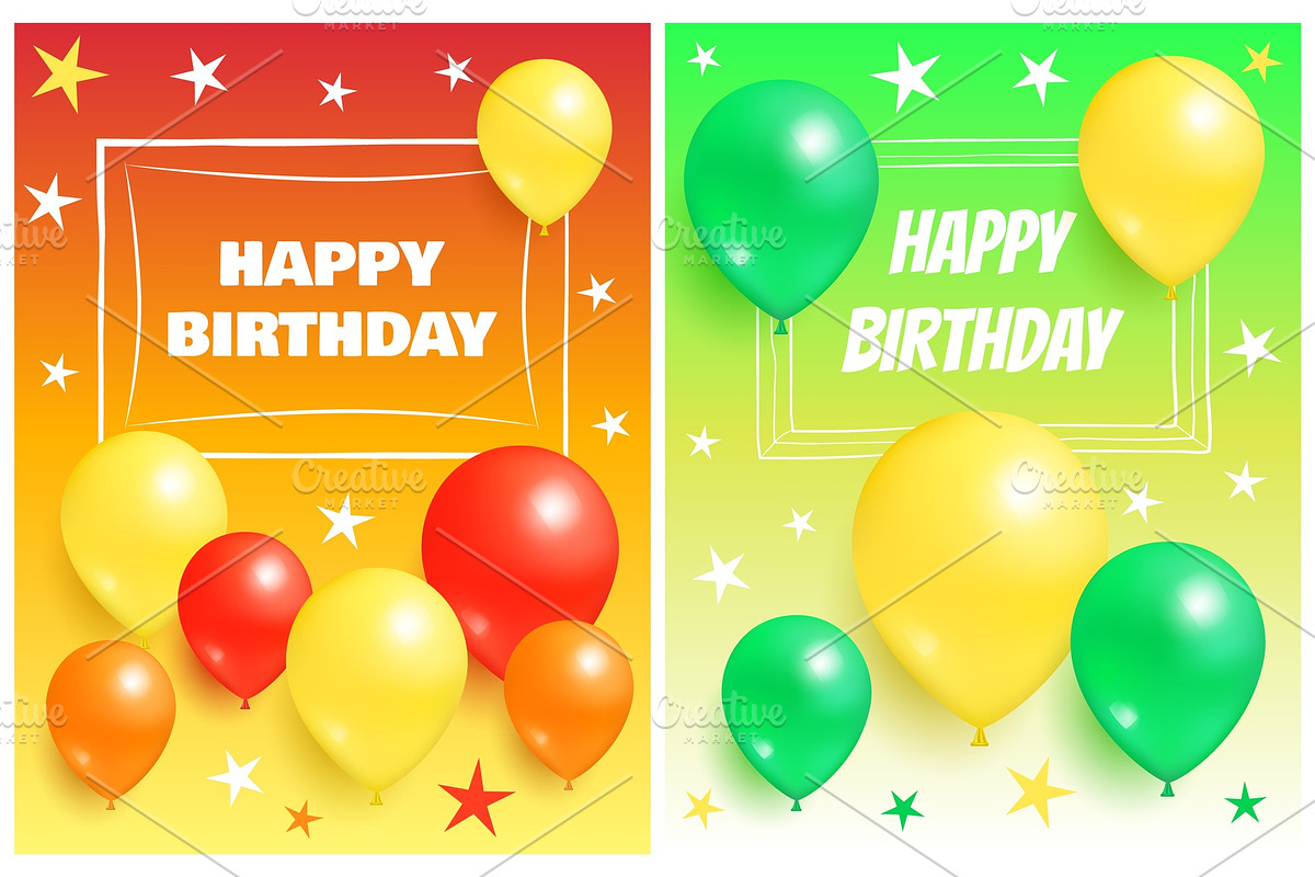 Happy Birthday Backgrounds in Objects - product preview 8
