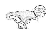 Astronaut Tyrannosaurus sketch