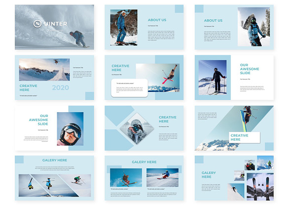 Uinter - Google Slide Template in Google Slides Templates - product preview 1