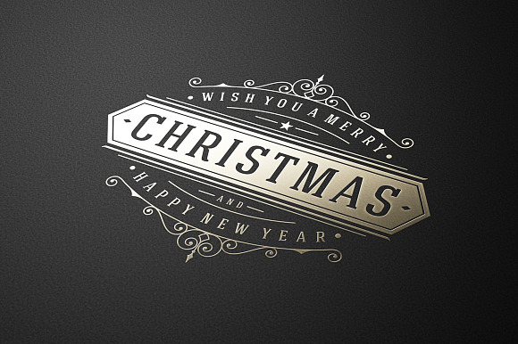 10 Christmas labels and badges in Illustrations - product preview 5