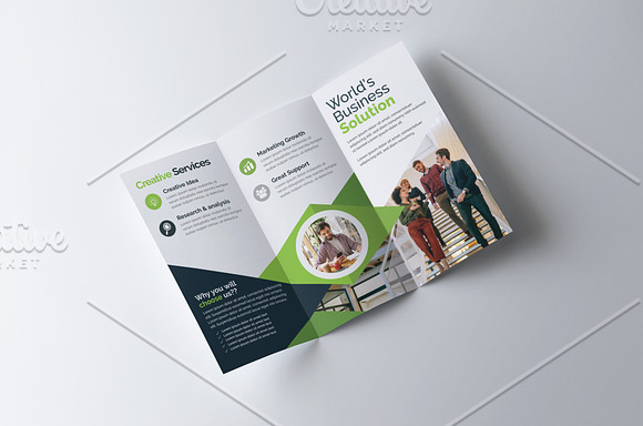 Trifold Clean Brochure Template in Brochure Templates - product preview 2