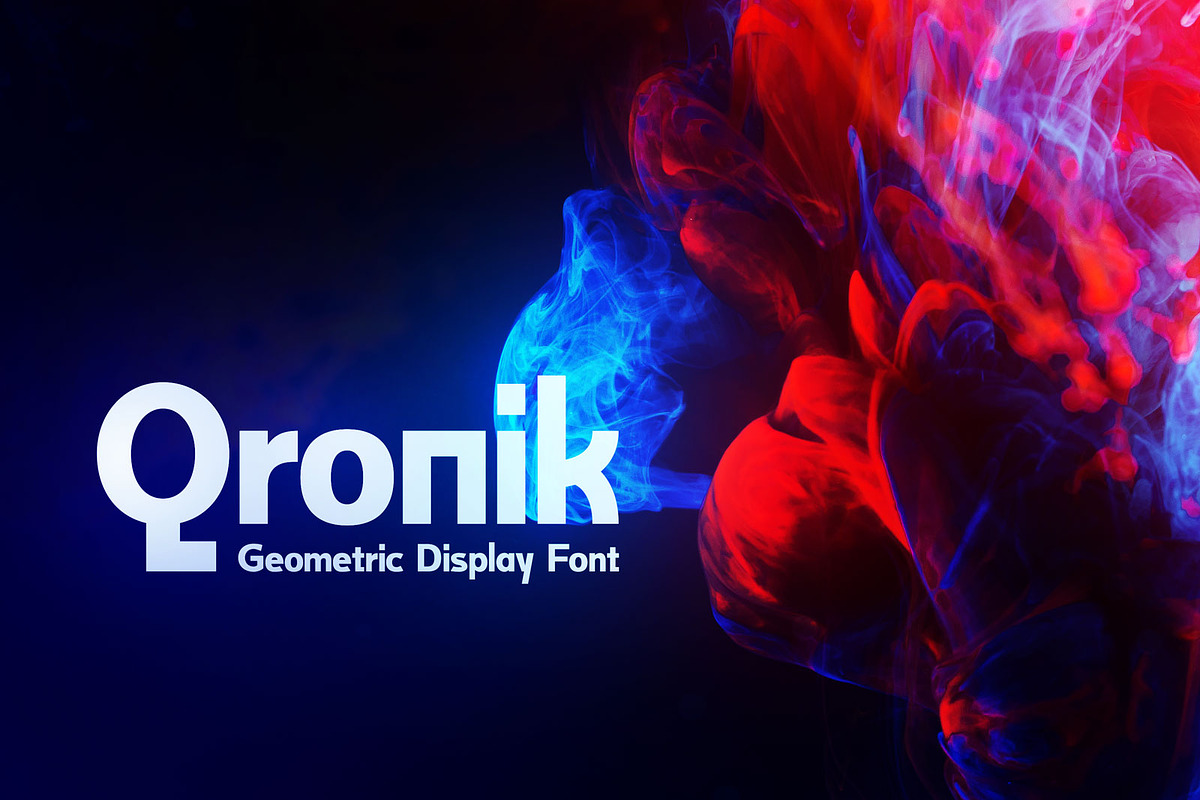 Qronik Geometric Display Font in Display Fonts - product preview 8
