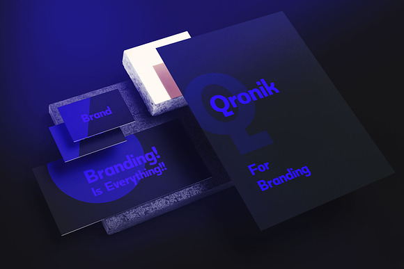 Qronik Geometric Display Font in Display Fonts - product preview 3