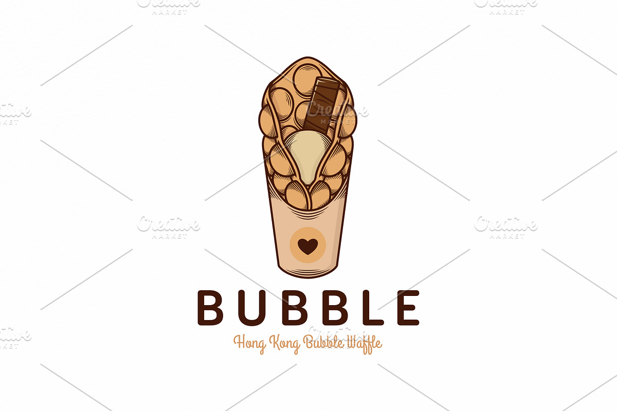 Bubble Waffle Logo Template in Logo Templates - product preview 8