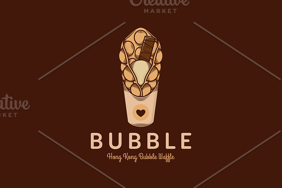Bubble Waffle Logo Template in Logo Templates - product preview 1