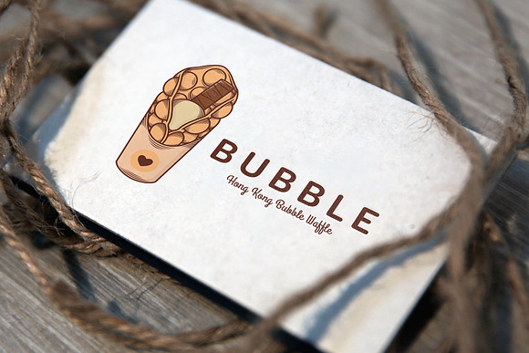 Bubble Waffle Logo Template in Logo Templates - product preview 2