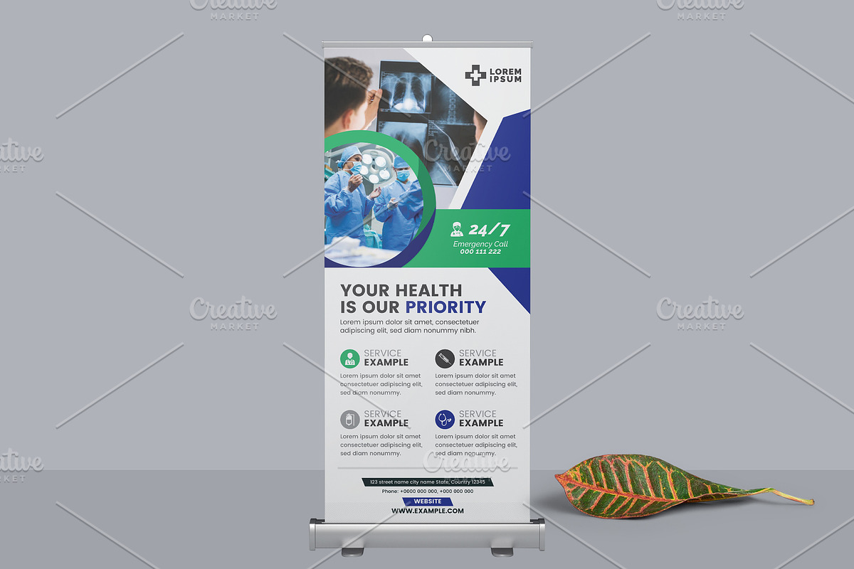Medical Rollup Banner in Flyer Templates - product preview 8