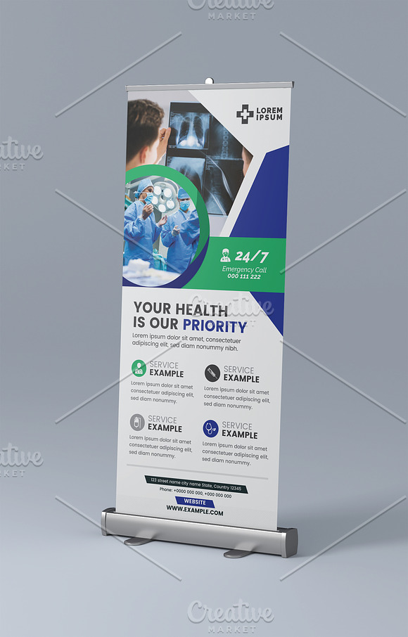 Medical Rollup Banner in Flyer Templates - product preview 1
