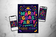 Mardi Gras Flyer Set