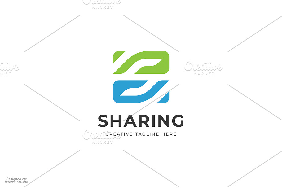 Sharing - Letter S Logo in Logo Templates - product preview 8