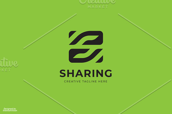 Sharing - Letter S Logo in Logo Templates - product preview 2