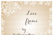 Lace border/wedding invitation