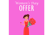 Womens Day Offer Advertisement with