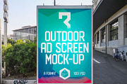 Outdoor Ad Screen MockUps 11 (v.1)