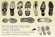 Vector Shoe Tracks Collection