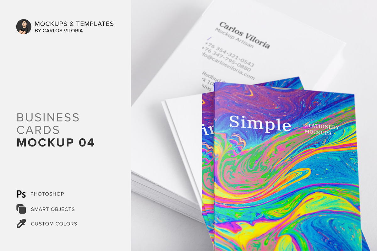 Business Cards Mockup 04 in Branding Mockups - product preview 8